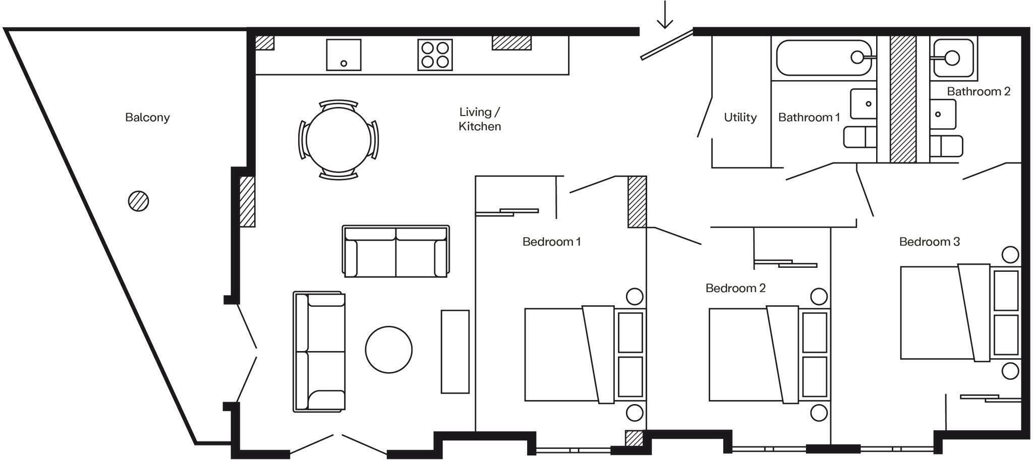 The Junction, Monk Bridge House, Whitehall, Leeds floorplan