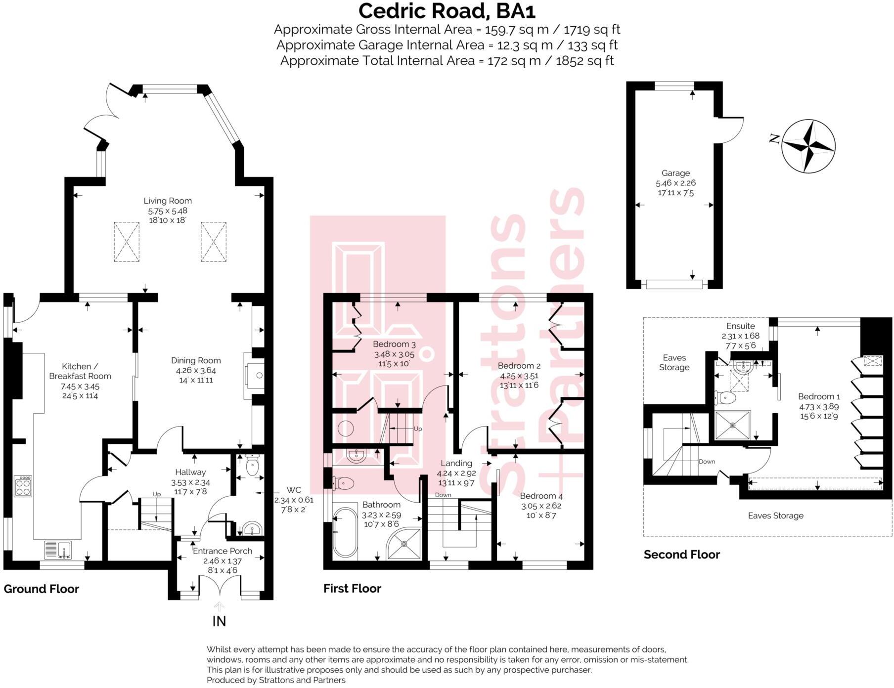 Cedric Road, Bath floorplan