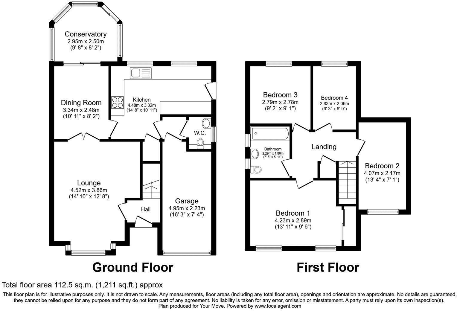 Corfe Close, Perton Wolverhampton, Staffordshire, WV6 floorplan