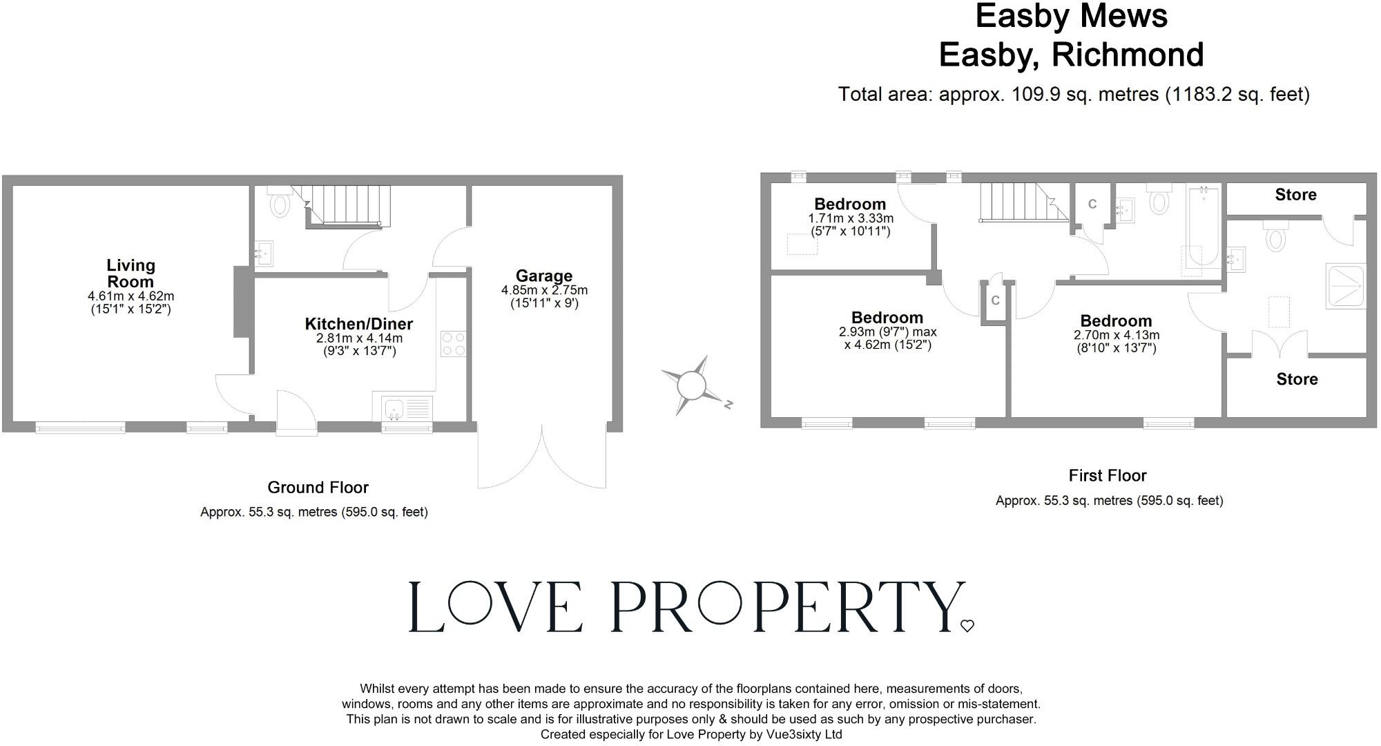 Easby Mews, Richmond floorplan