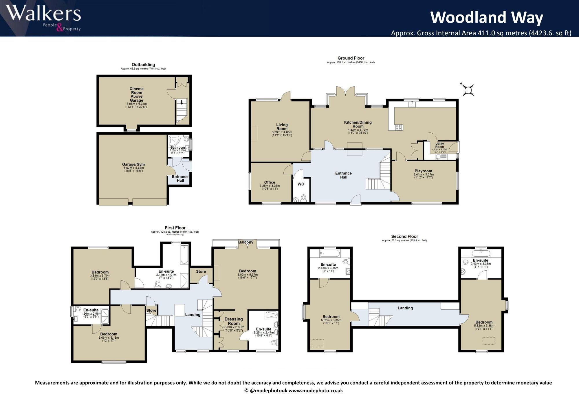 Woodland Way, Edney Common, Nr Writtle floorplan