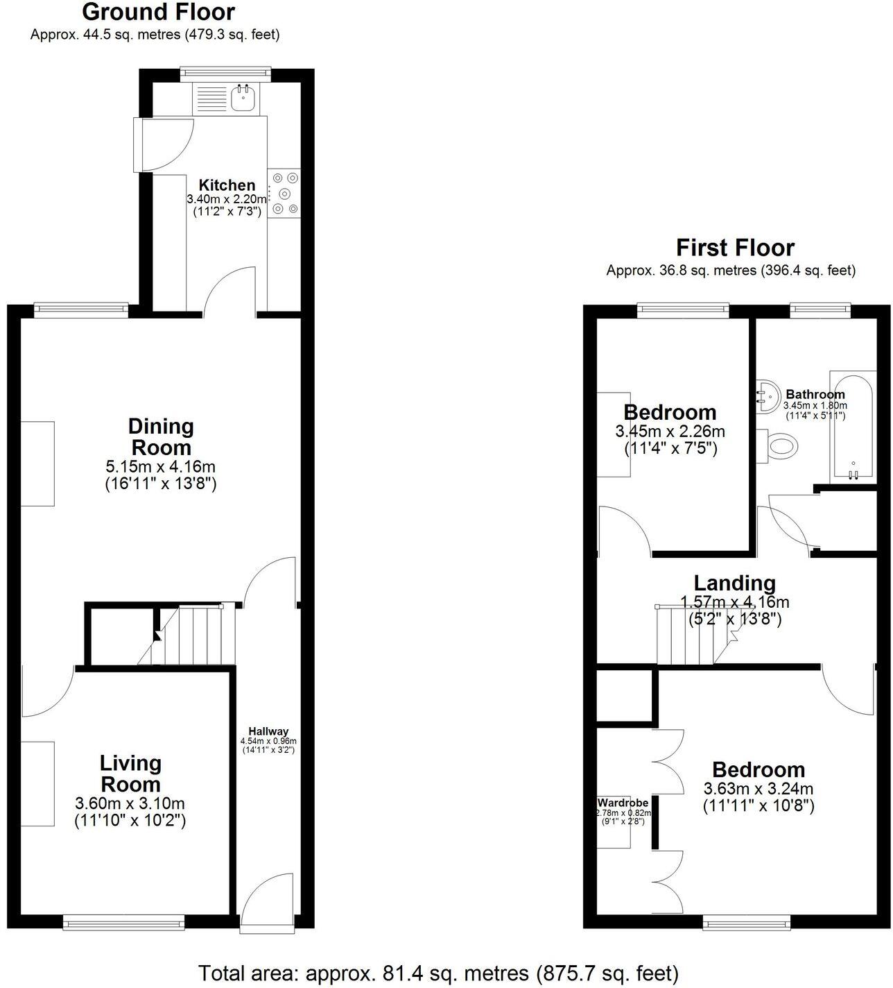St. Lawrence Street, Great Harwood, BB6 floorplan