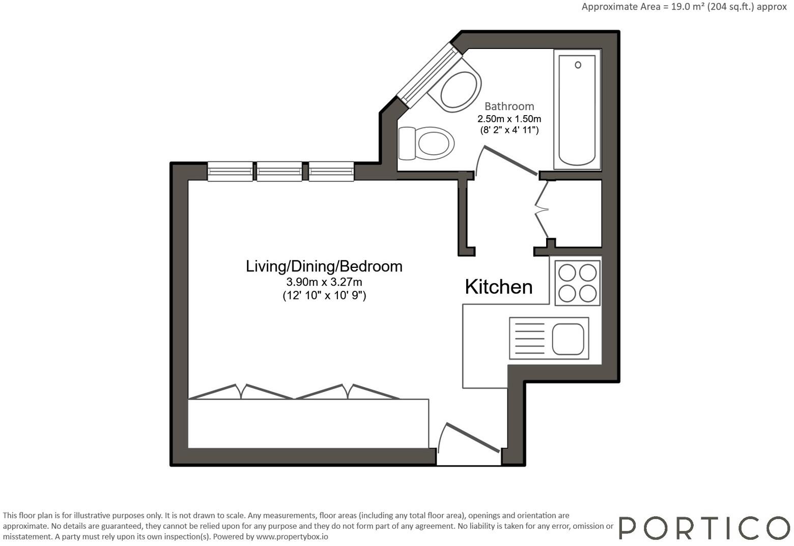 Russell Court, Woburn Place, WC1H floorplan