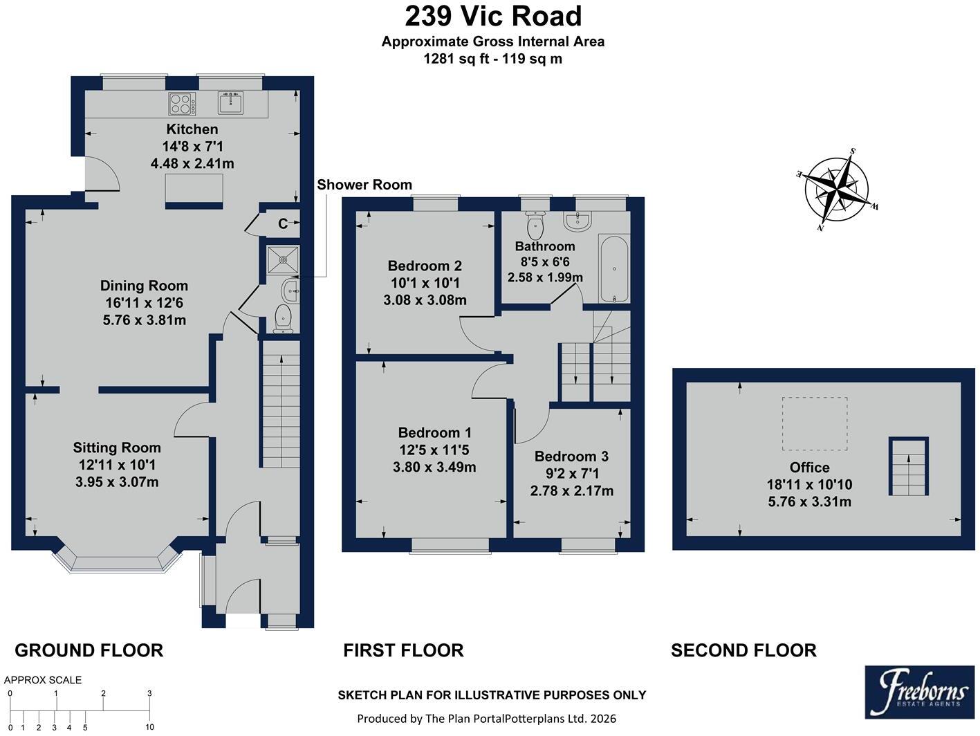 Victoria Road, Dartmouth floorplan