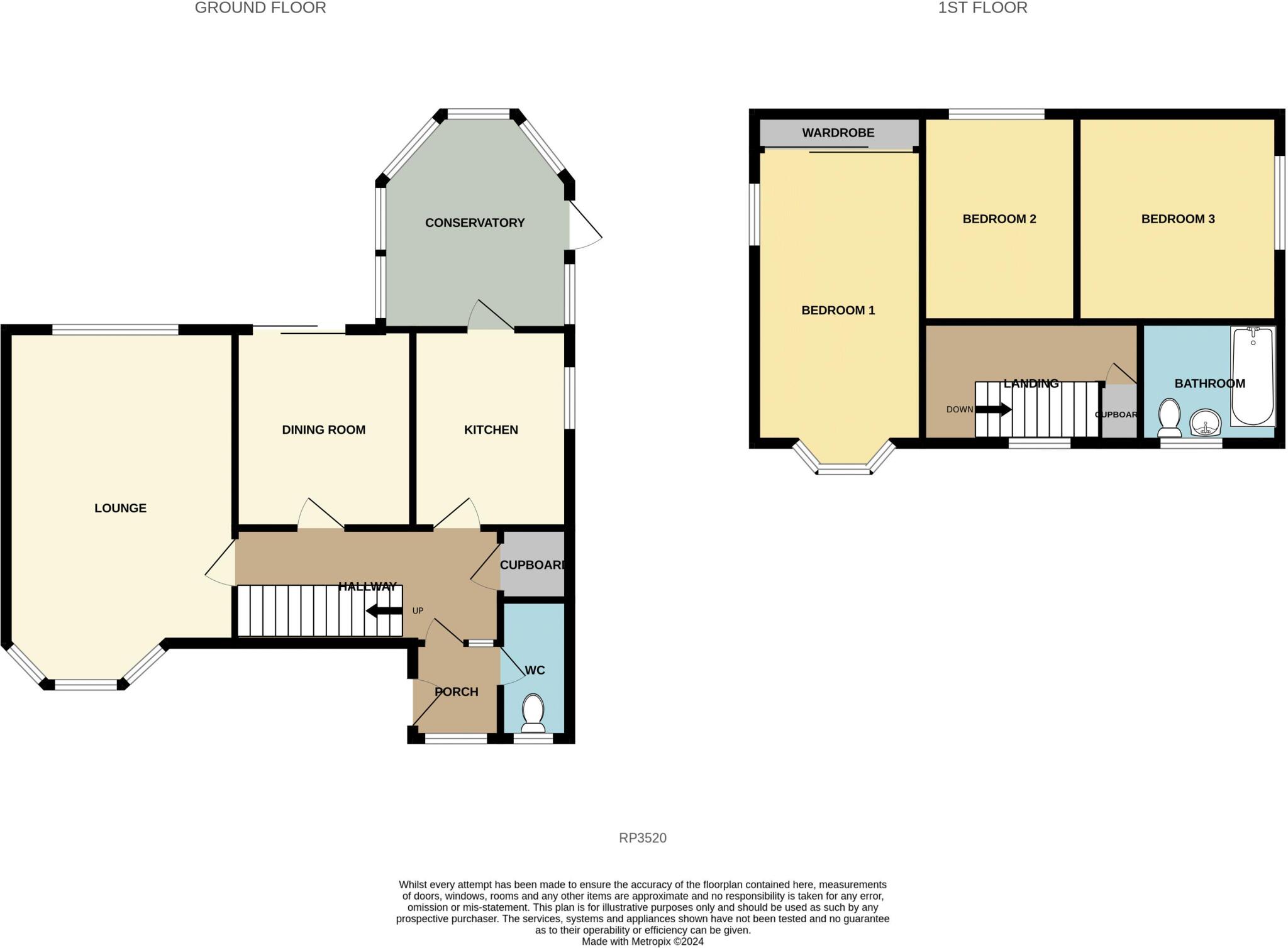 Meadowbank, Old Colwyn floorplan