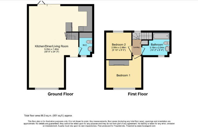 Greenside Road, Croydon floorplan