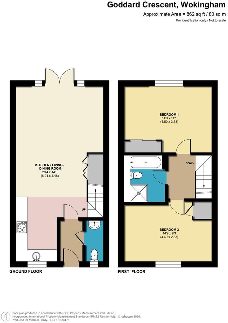 Goddard Crescent, Wokingham, Berkshire, RG40 5BP floorplan
