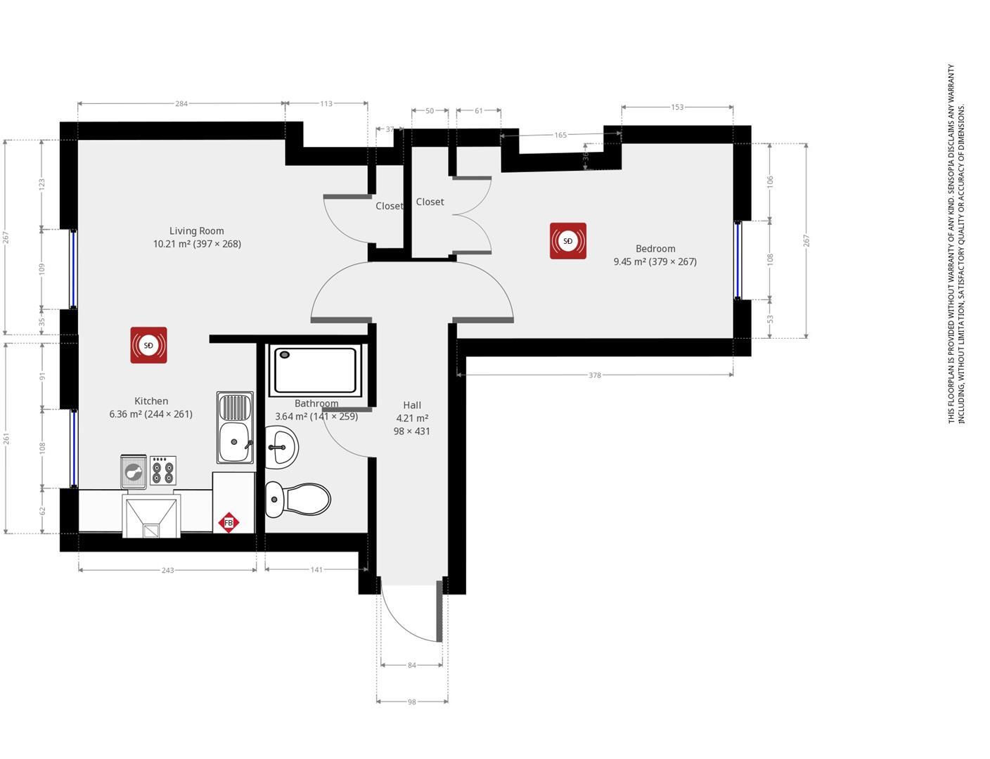 Colbeck Chambers - High Street - Student Apartment - 26/27 floorplan