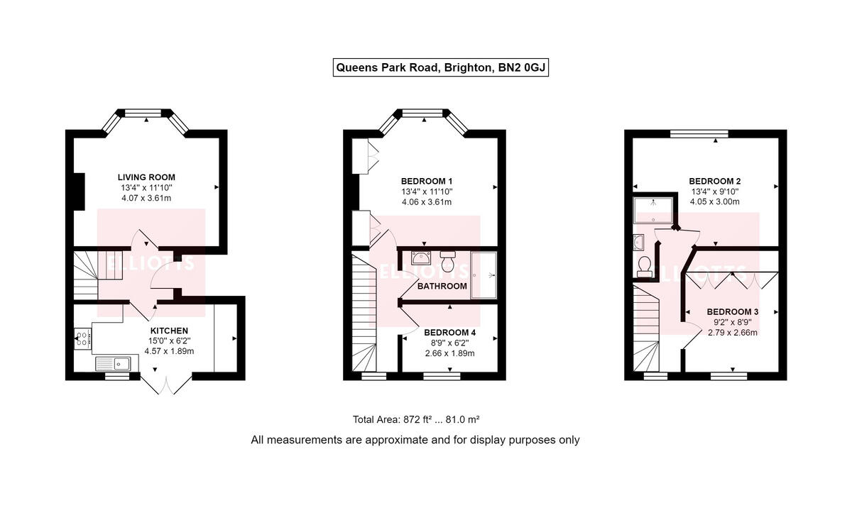 Queens Park Road, Brighton. floorplan