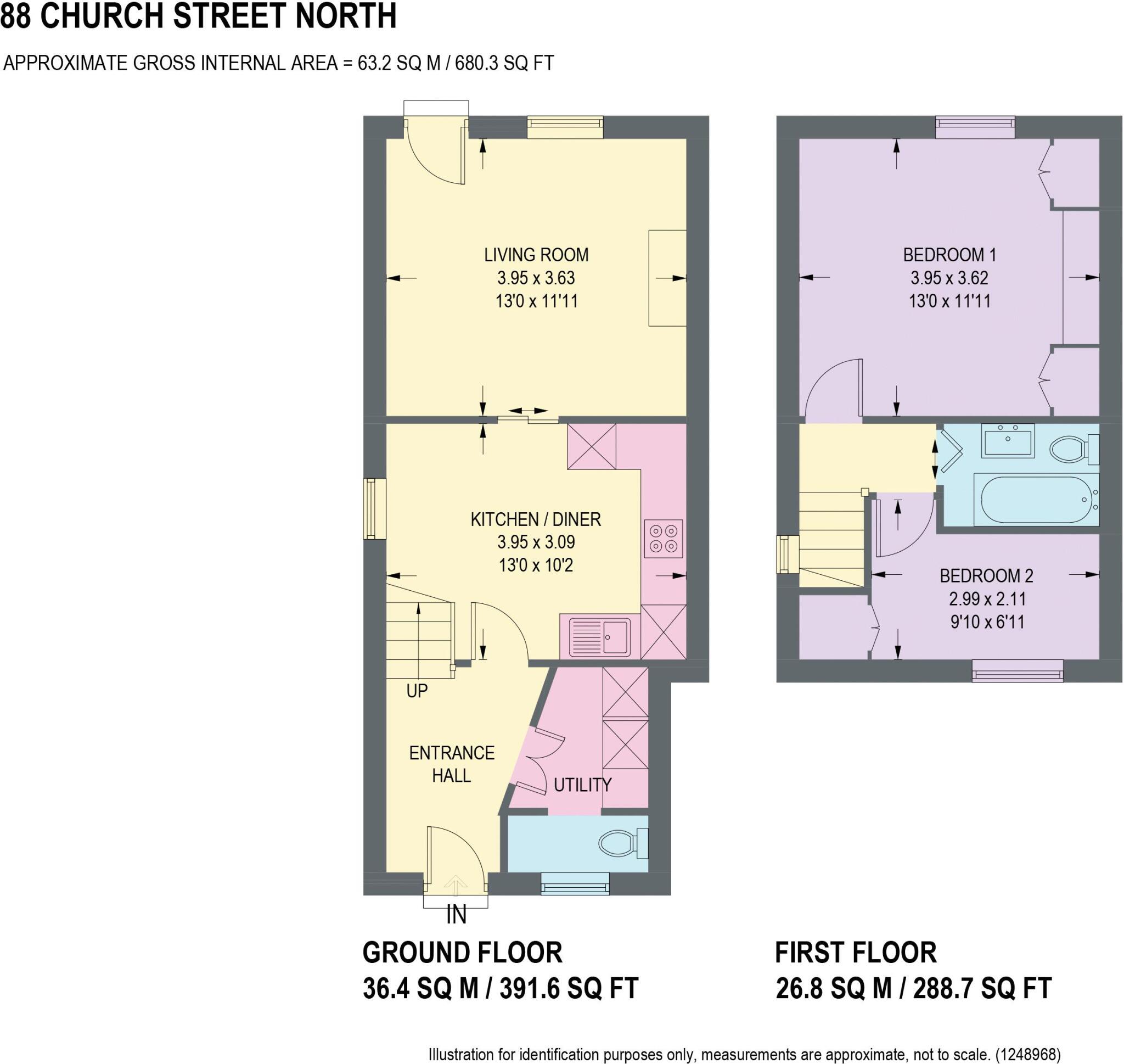 Church Street North, Old Whittington, Chesterfield floorplan