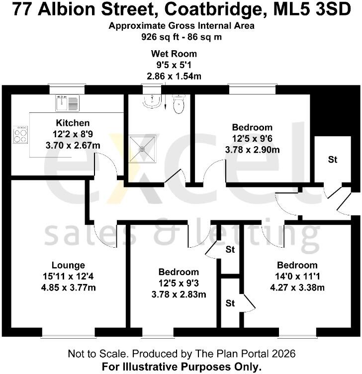 Albion Street, Coatbridge, North Lanarkshire, ML5 floorplan