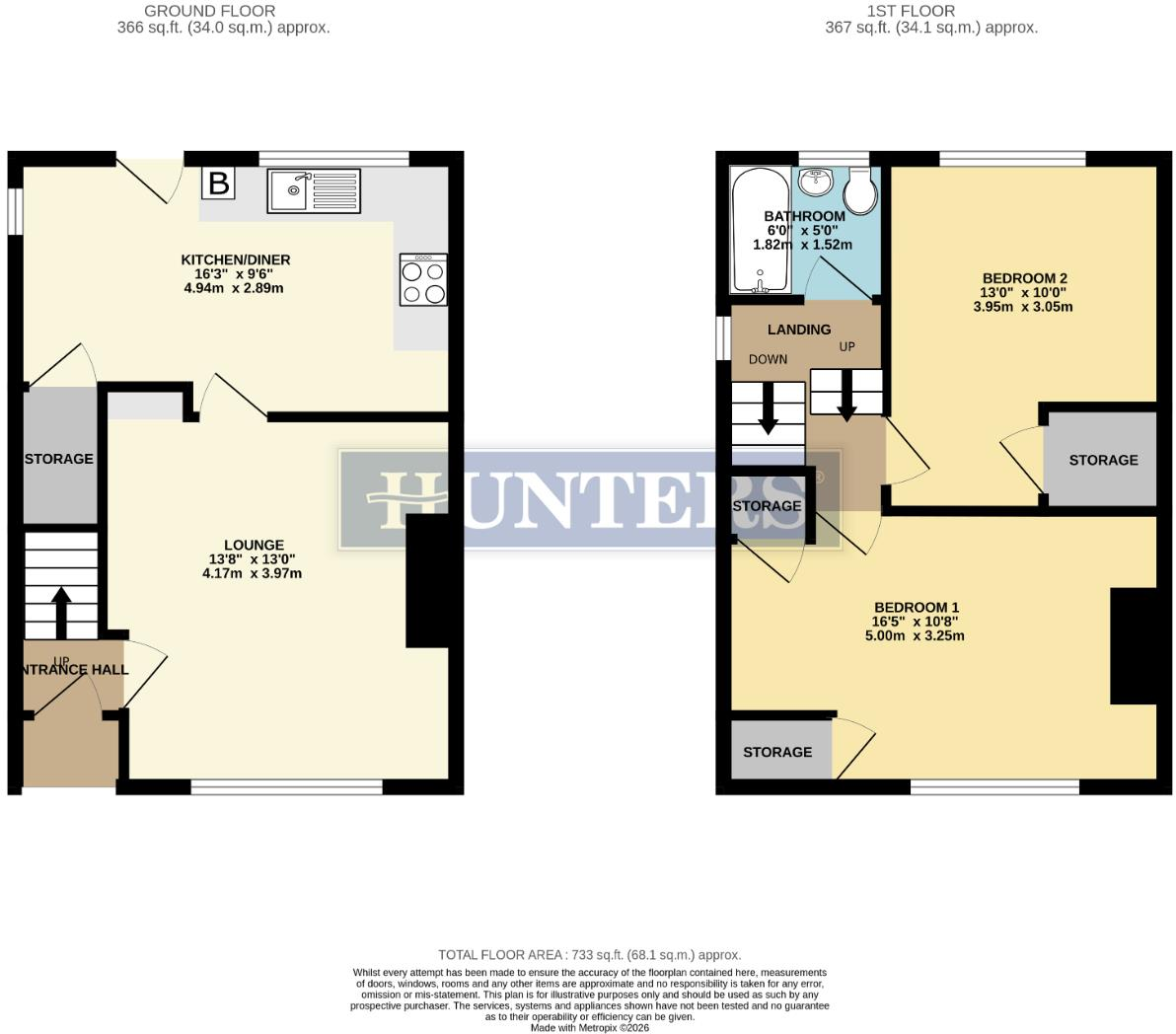 The Crescent, Bolton-On-Dearne, Rotherham floorplan