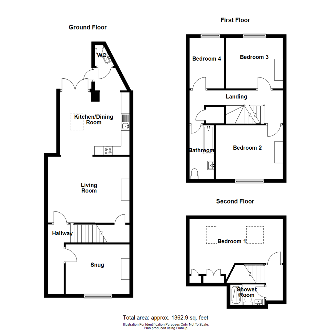 52 Meole Crescent, Shrewsbury, SY3 9ER floorplan