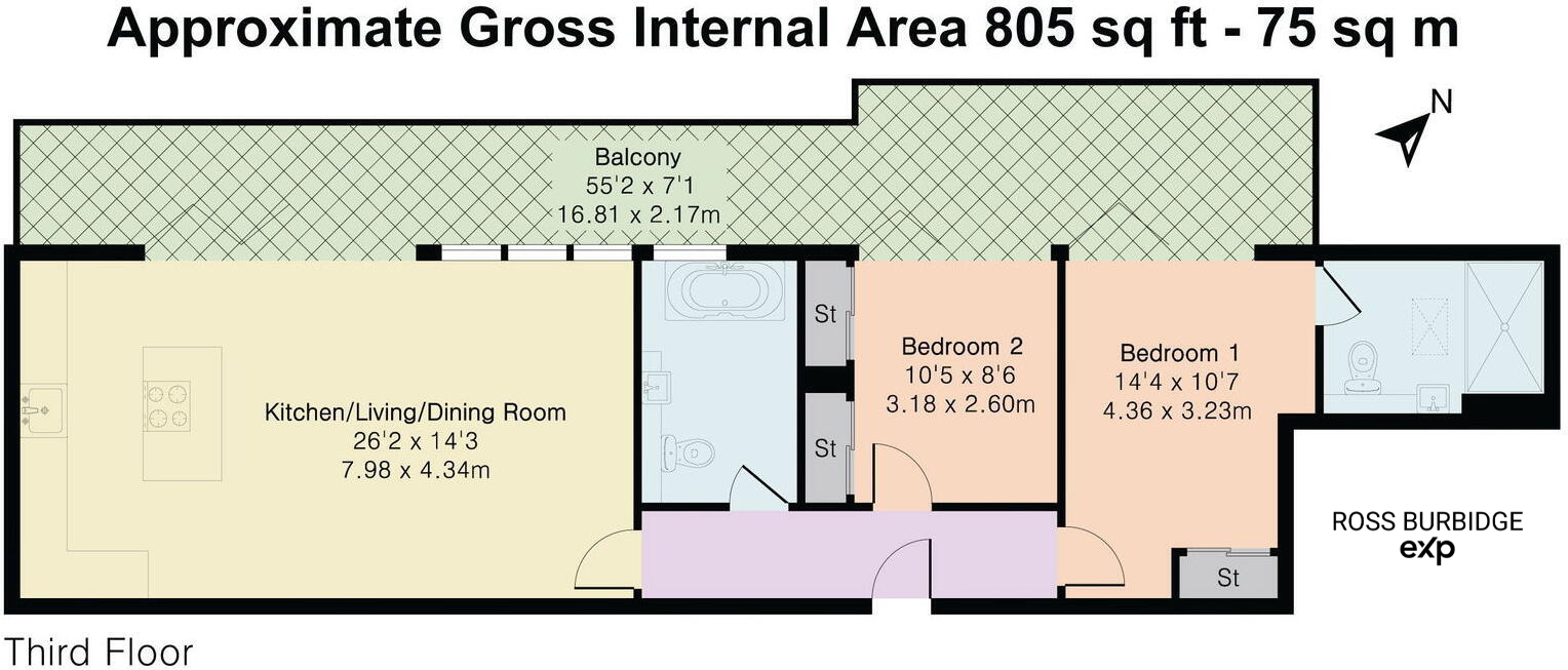 Apartment 19, 109 - 111 Bath Road, Cheltenham, GL53 floorplan