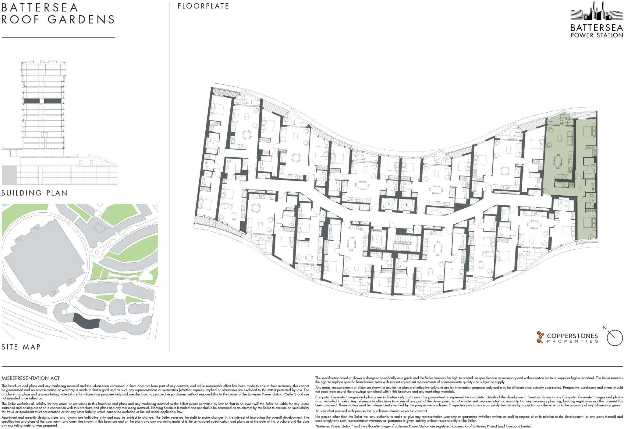 Battersea Roof Gardens. Electric Boulevard, Battersea Power Station floorplan
