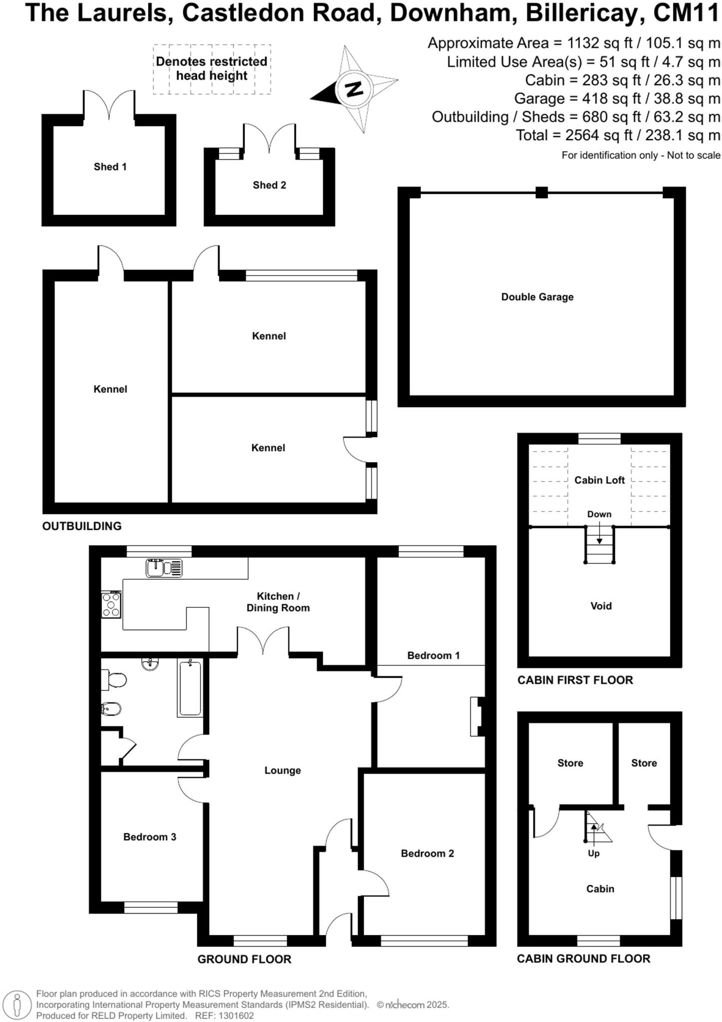 Castledon Road, Downham, CM11 floorplan