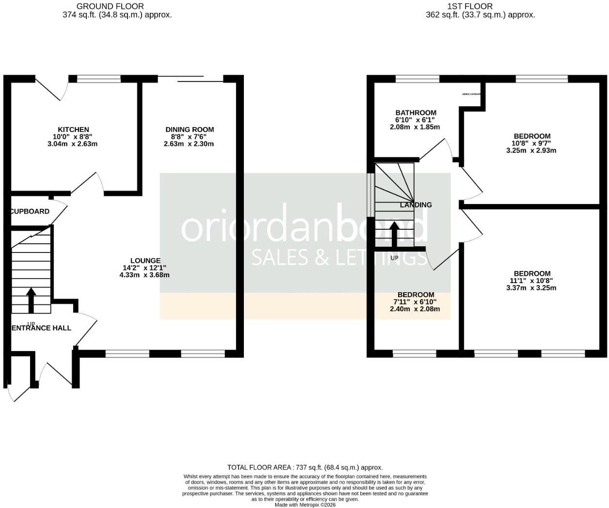 Lawson Crescent, Great Billing, Northampton NN3 floorplan