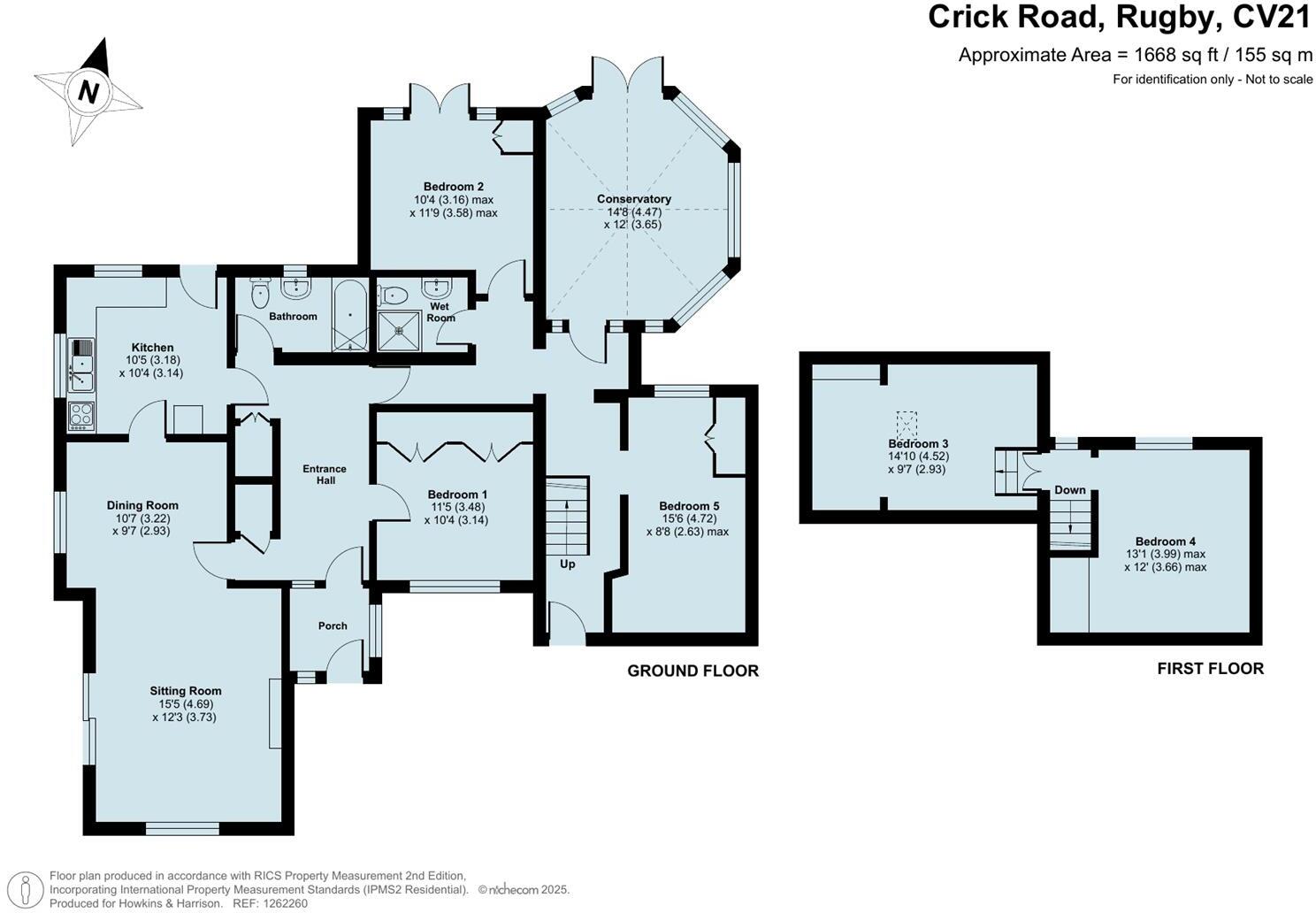 Crick Road, Rugby, CV21 floorplan