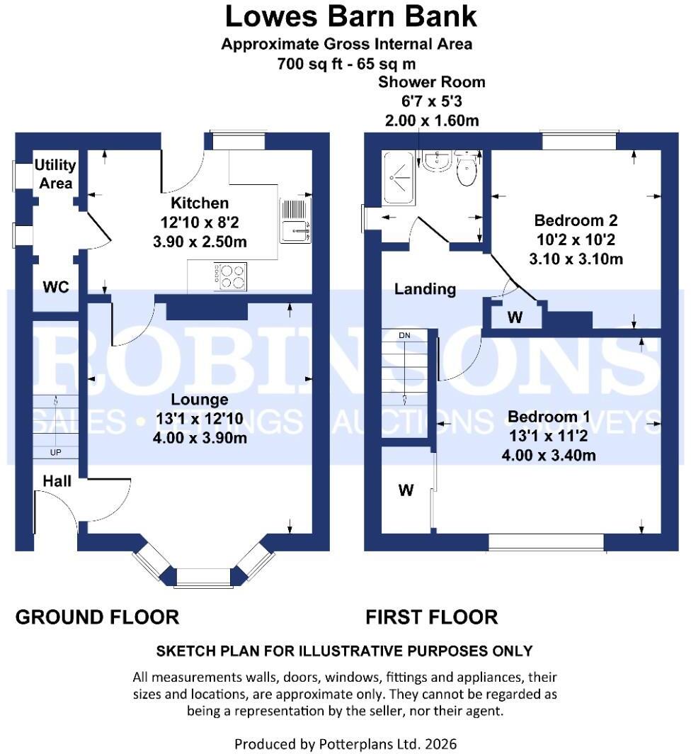 Lowes Barn Bank, Durham floorplan