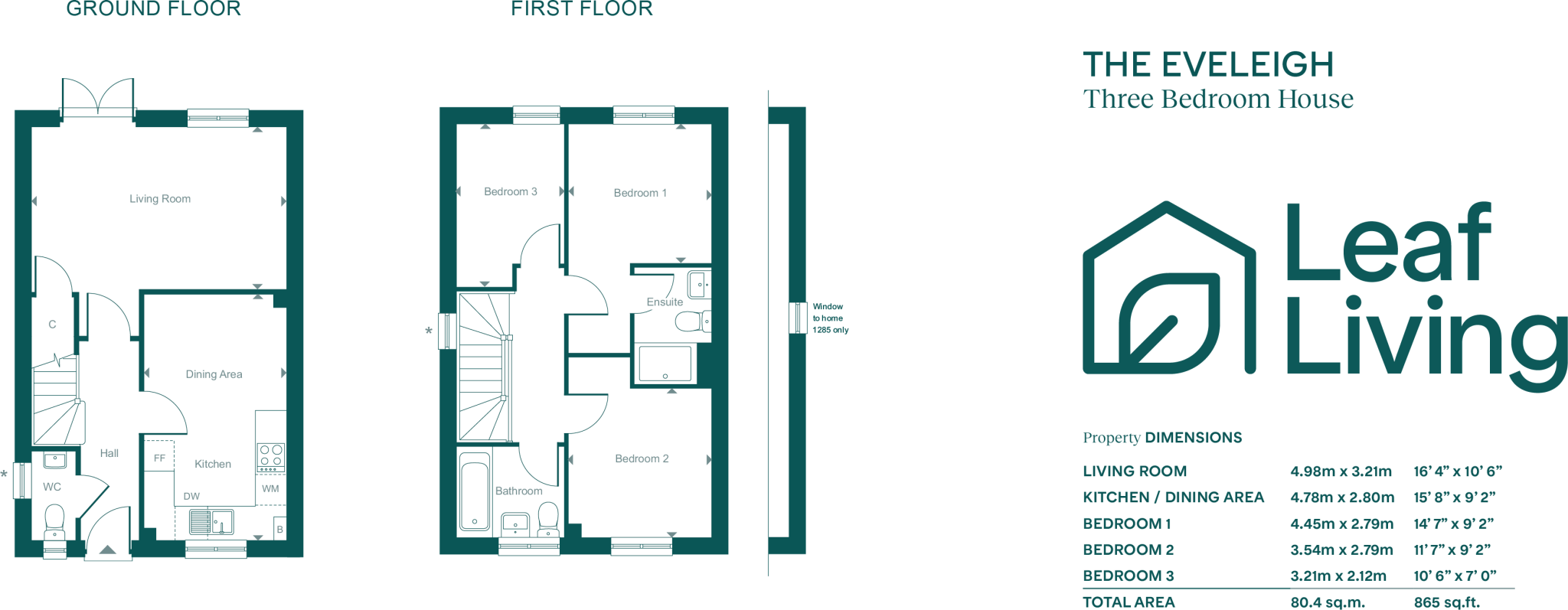 Leaf Living at Whiteley Meadows, SO30 floorplan