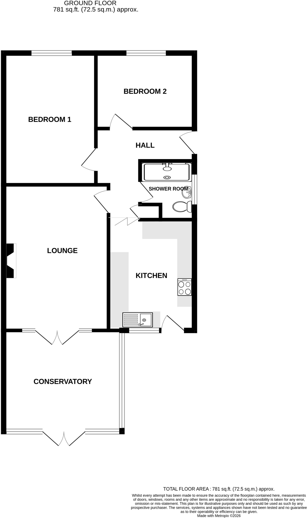 Anchor Road, Tiptree floorplan