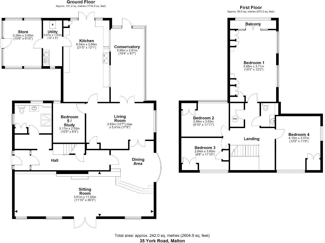 35 York Road, Malton floorplan