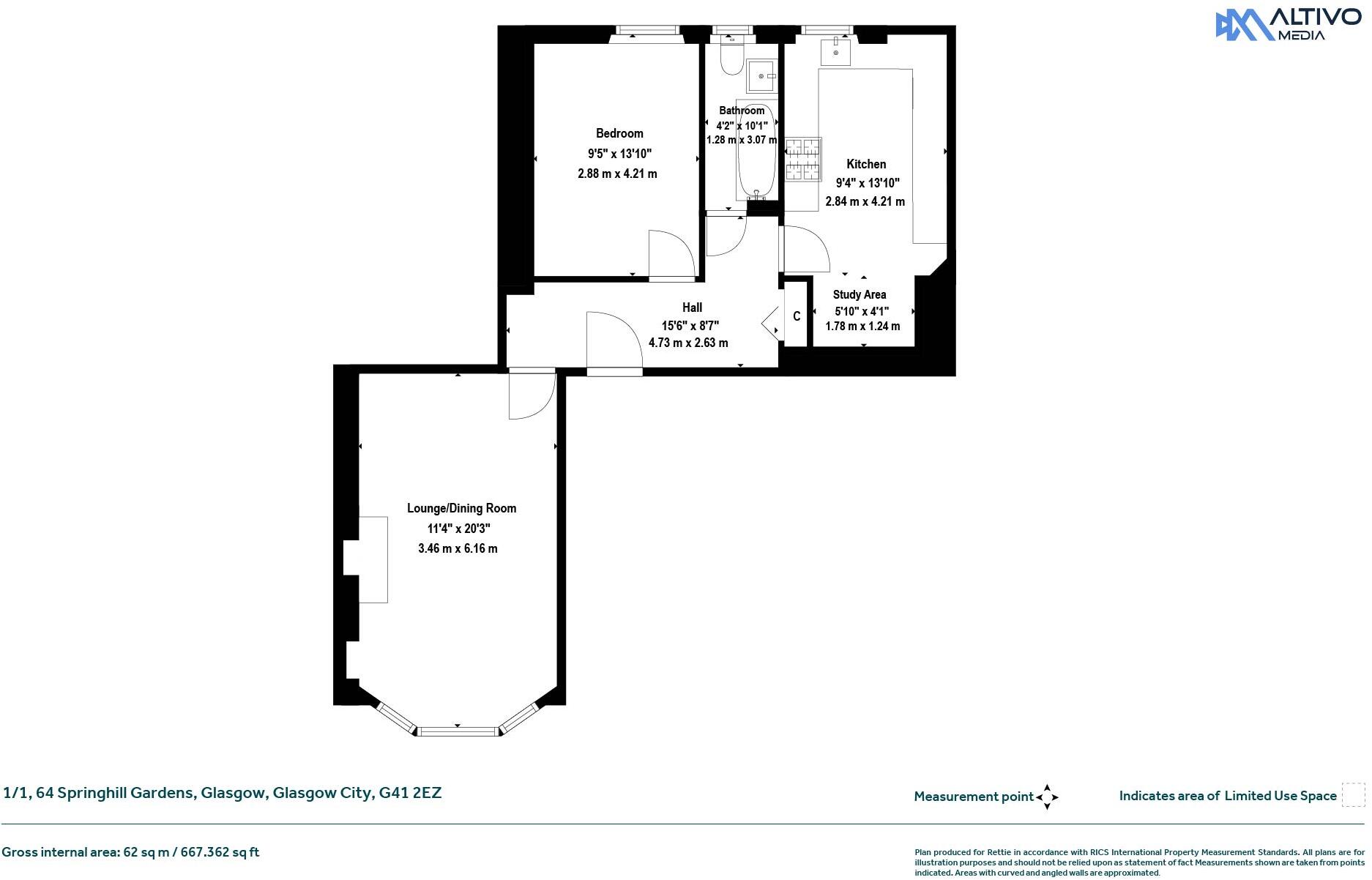 Springhill Gardens, Shawlands, Glasgow City floorplan
