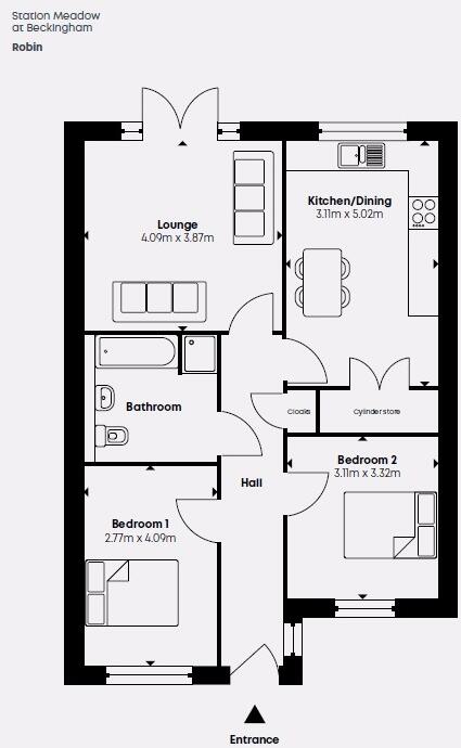 The Robin, Station Meadow, Station Road, Beckingham, Doncaster, DN10 floorplan