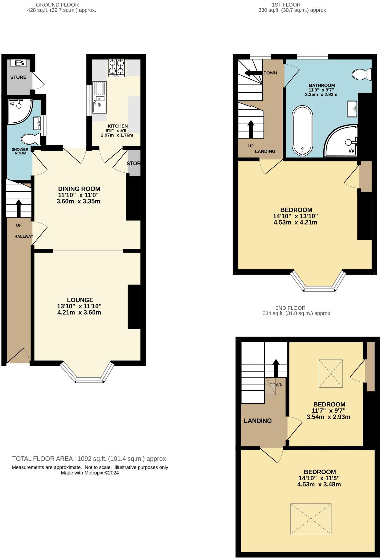 5 Falcon Terrace, Whitby, North Yorkshire, YO21 1EH floorplan