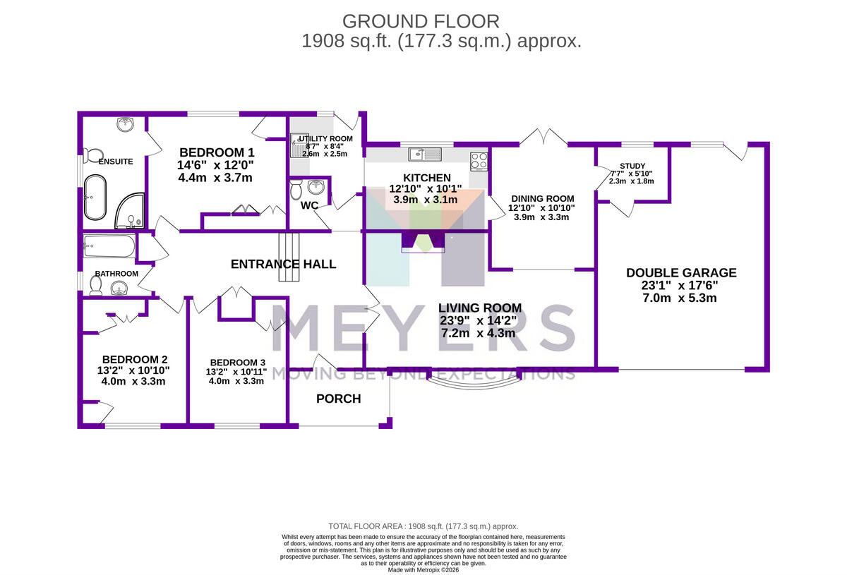 Pringles Close, Ferndown, BH22 8 floorplan