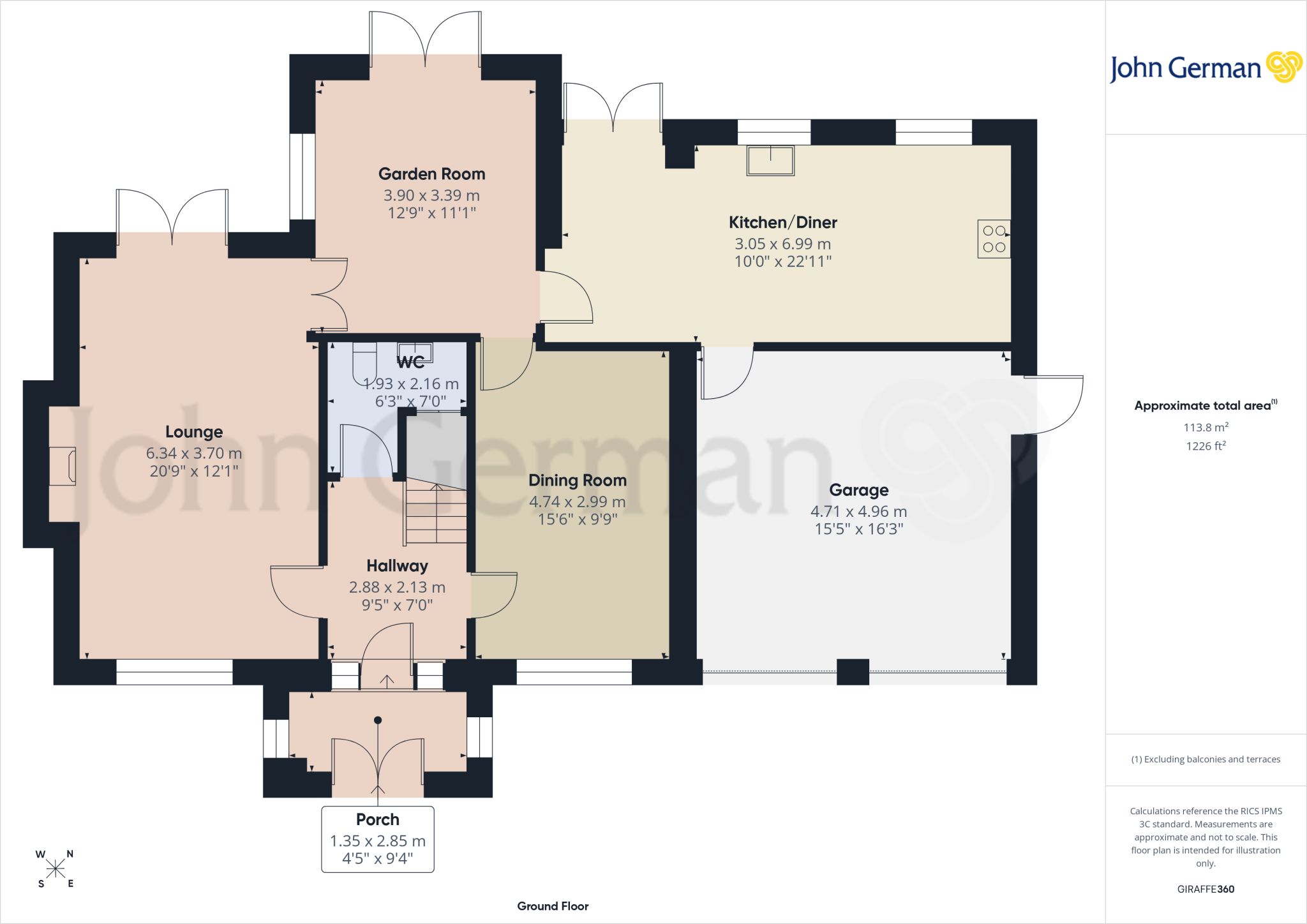 Squirrels Corner, Newborough floorplan