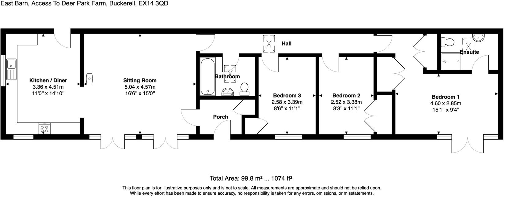 Buckerell, Honiton floorplan