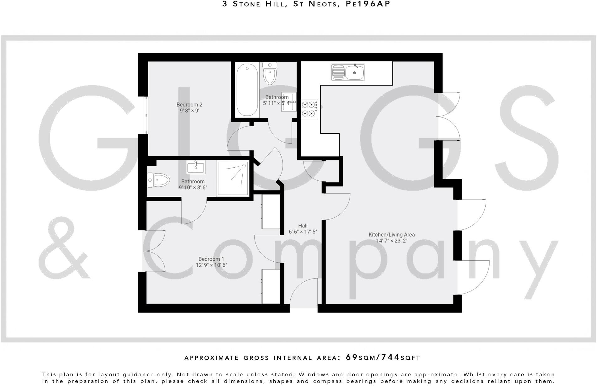 Stone Hill, St. Neots, Cambridgeshire, PE19 6AP floorplan
