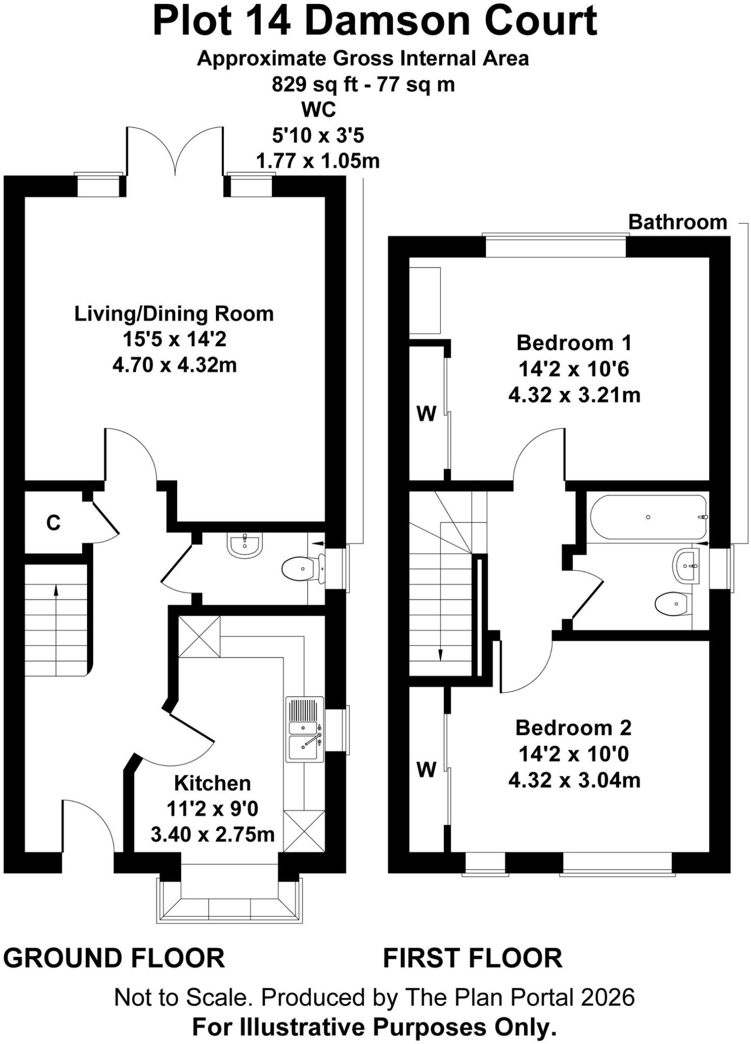 Colebrook Place, Leyman Close floorplan