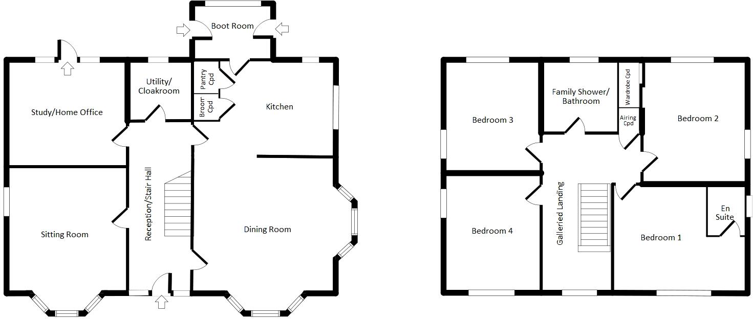 White Tudor, Norwich Road, Long Stratton floorplan