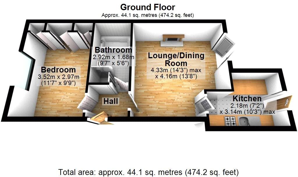 The Parade, Spa Drive, Epsom, Surrey, KT18 floorplan