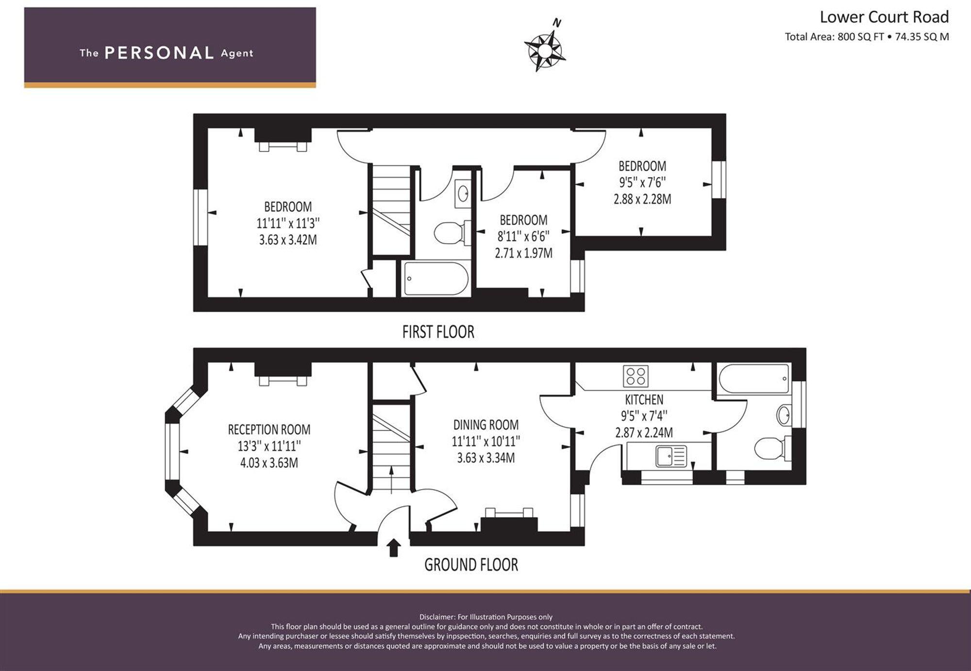 Lower Court Road, Epsom, KT19 floorplan