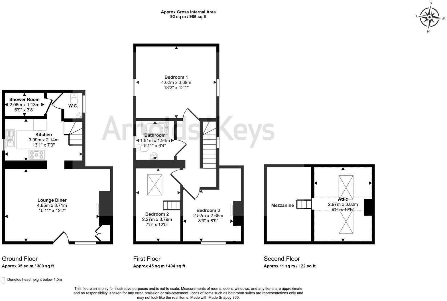 Angel Yard, Sheringham floorplan