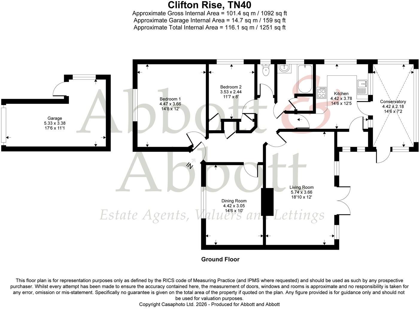 Clifton Rise, Bexhill-On-Sea floorplan