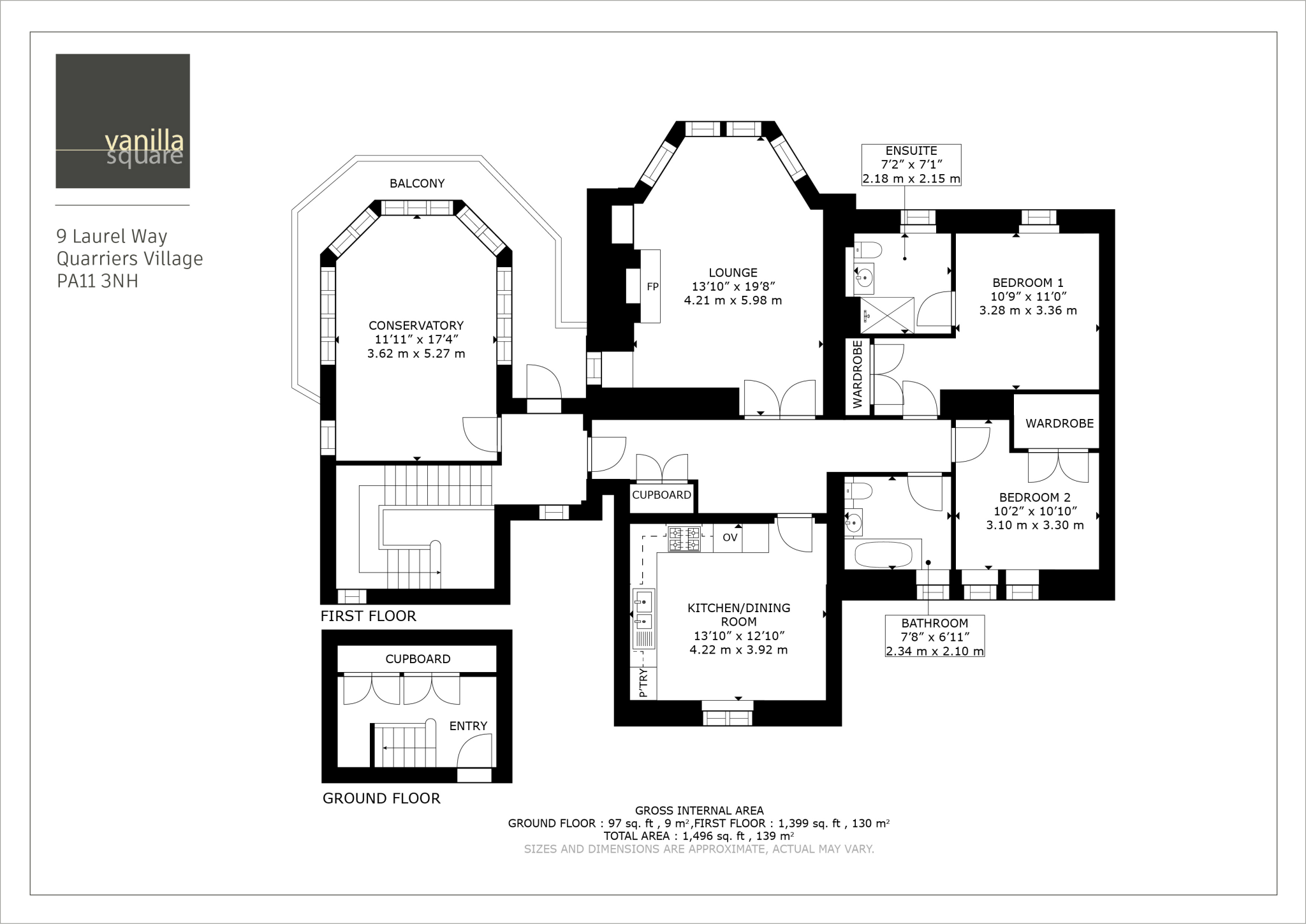 Laurel Way, Quarriers Village floorplan