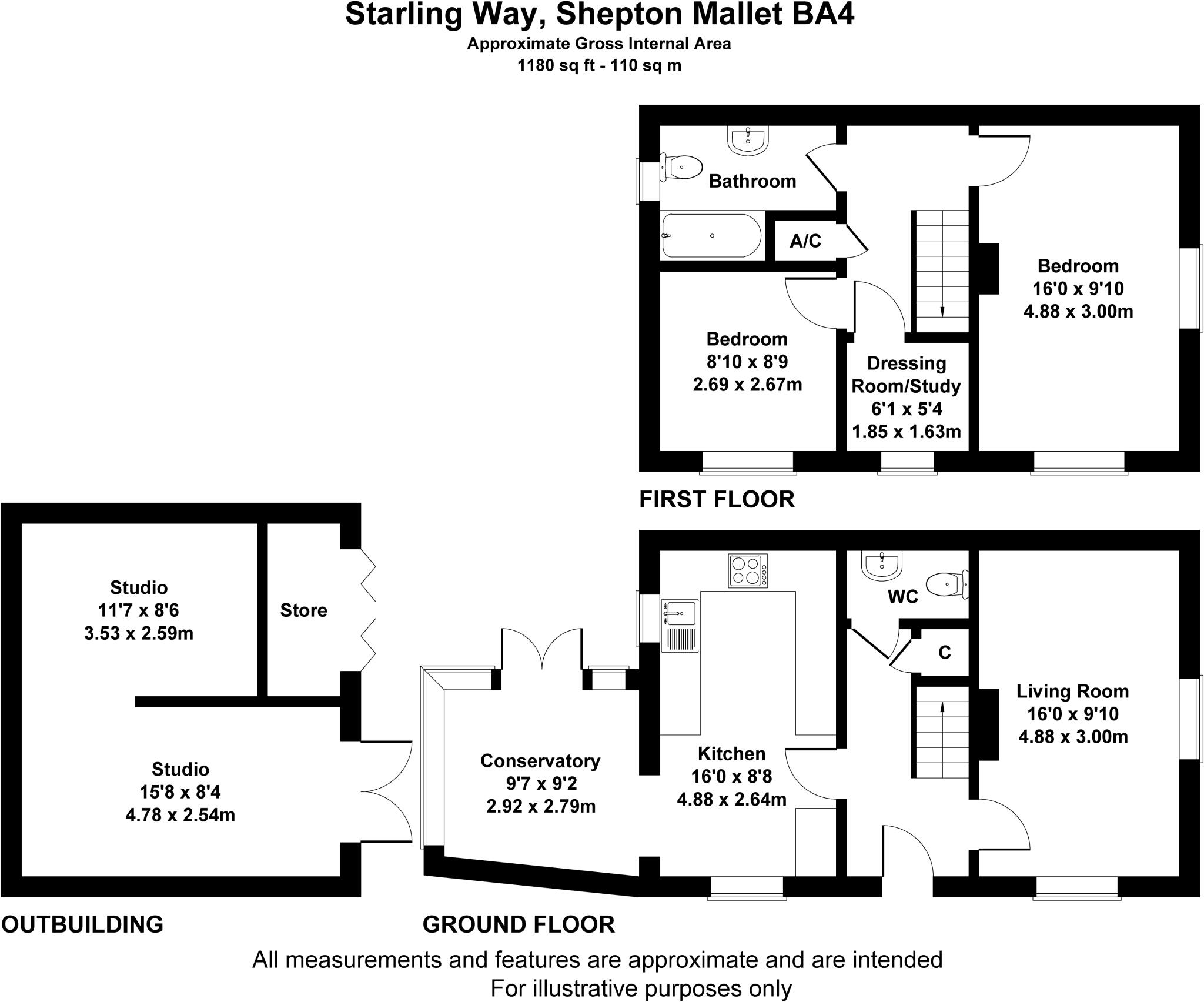 Starling Way, Shepton Mallet, Somerset, BA4 floorplan