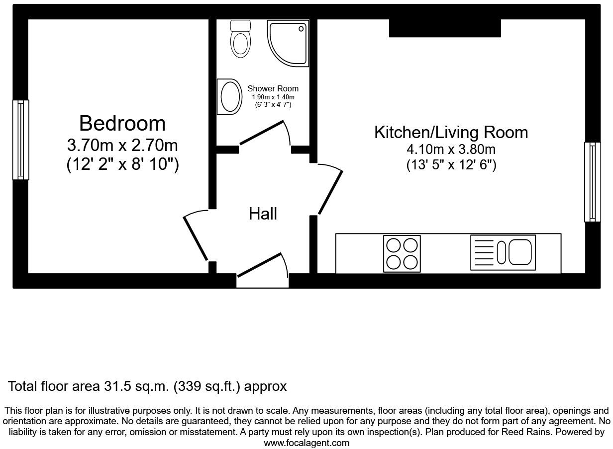 Westbourne Grove, Scarborough, North Yorkshire, YO11 floorplan