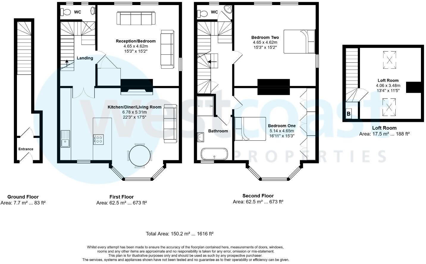 Rockleigh, Beach Road West, Portishead, Bristol, BS20 floorplan