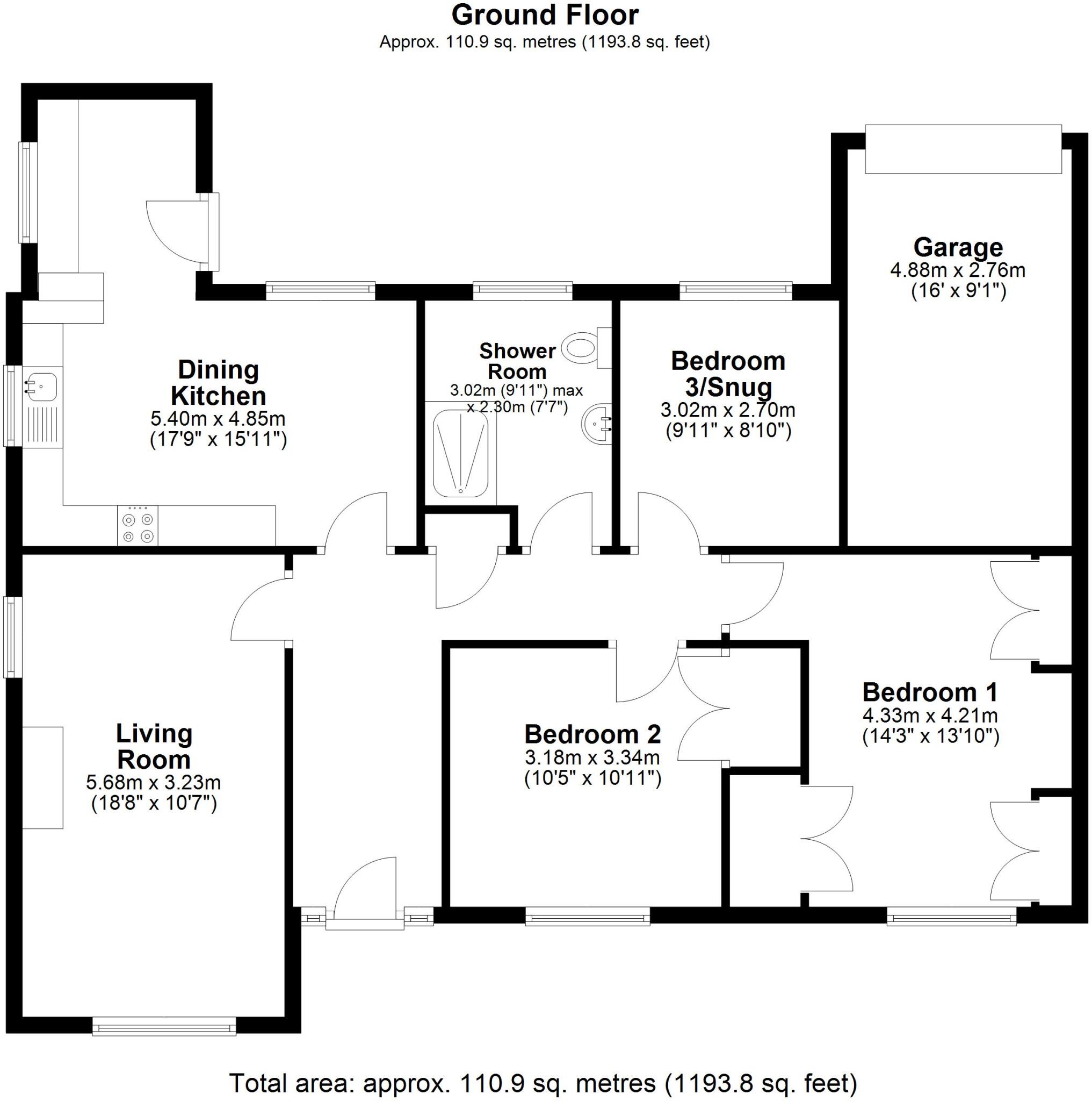 Queensmere, Chester Le Street, Durham, DH3 floorplan