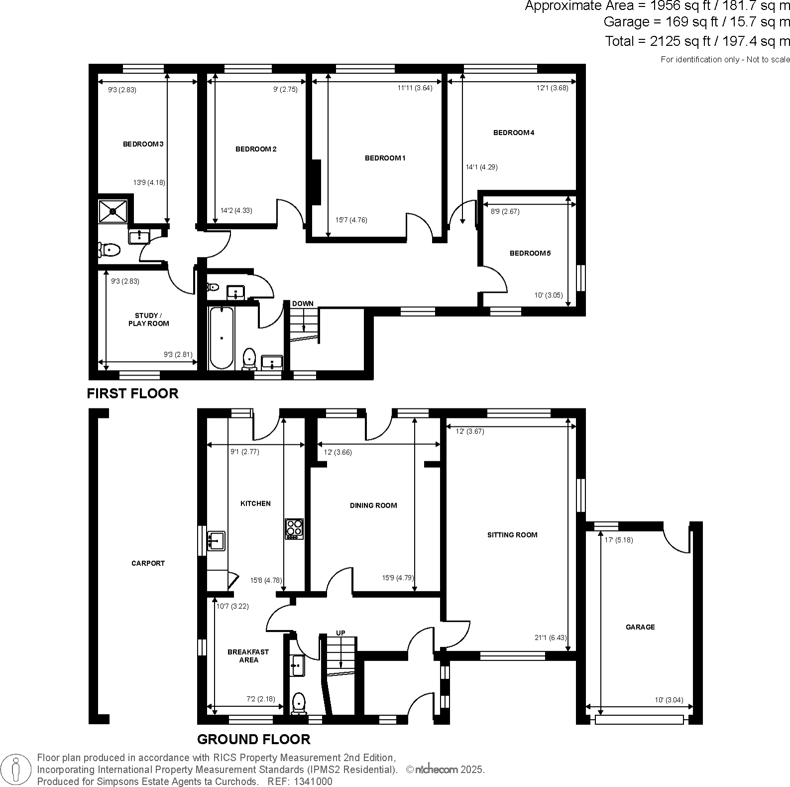 Guildford Road, Chertsey, KT16 floorplan