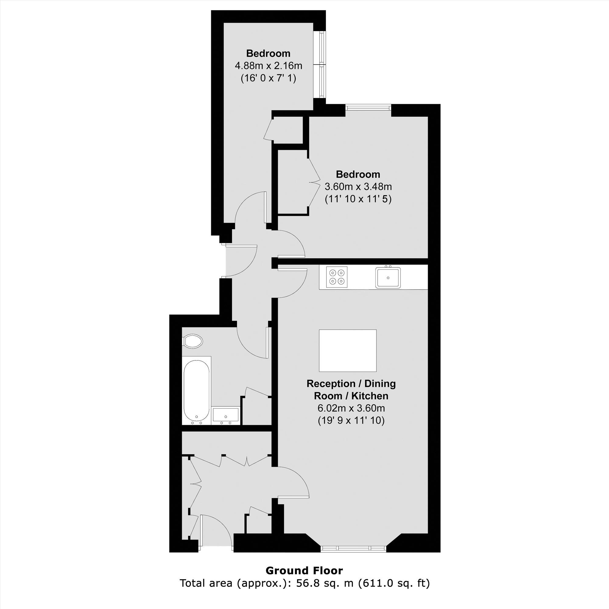 Harcourt Terrace, South Kensington floorplan