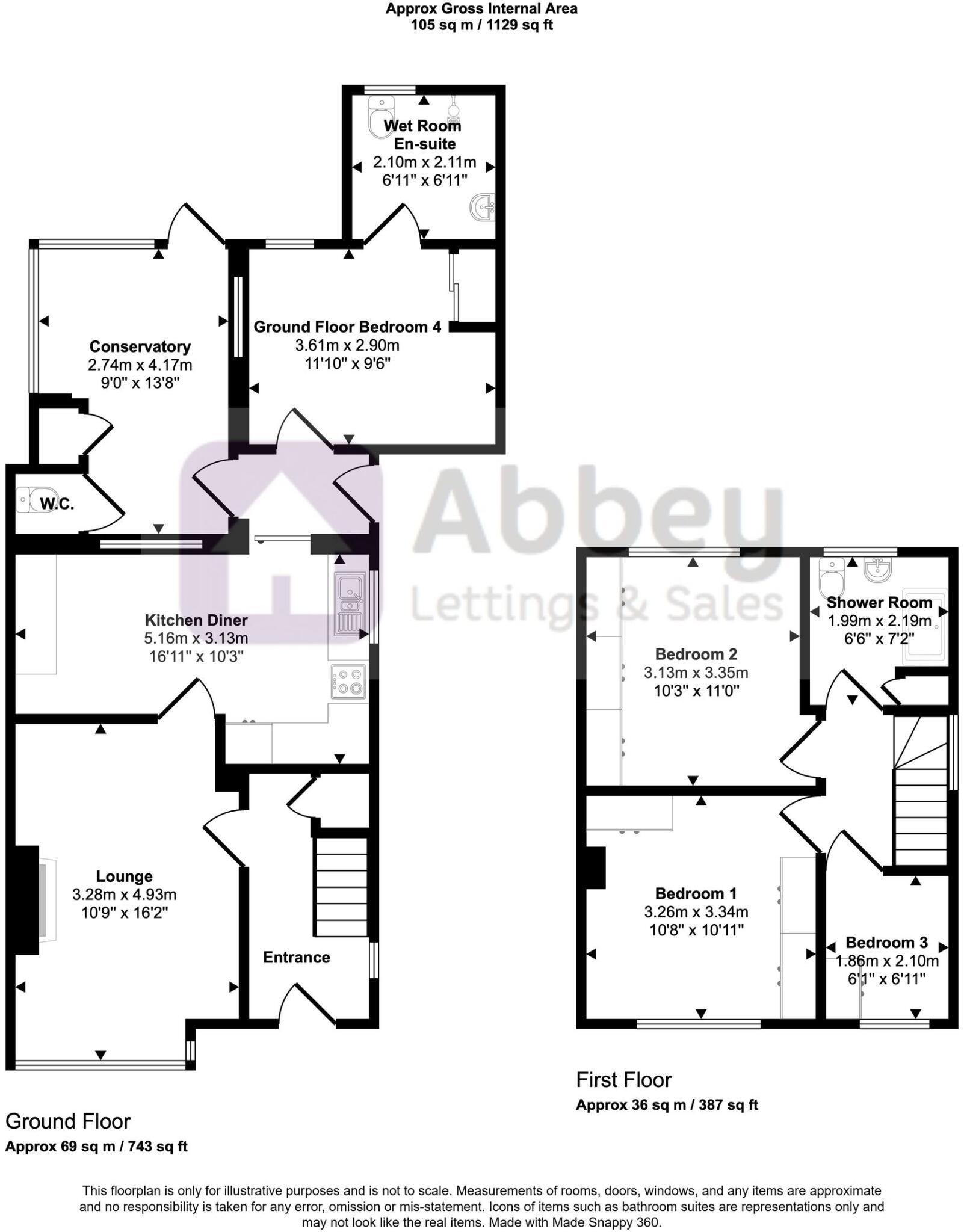 Bembridge Close, Leicester, LE3 floorplan