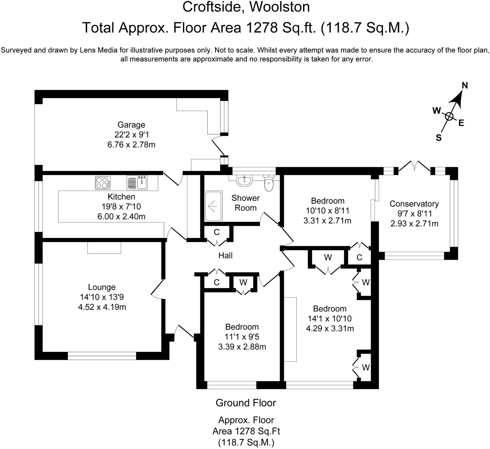 Croftside, Woolston, Warrington, Cheshire, WA1 floorplan