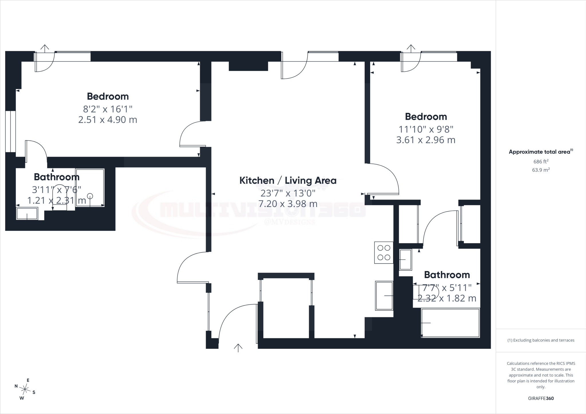 uhaus, Symphony Park, Manchester floorplan