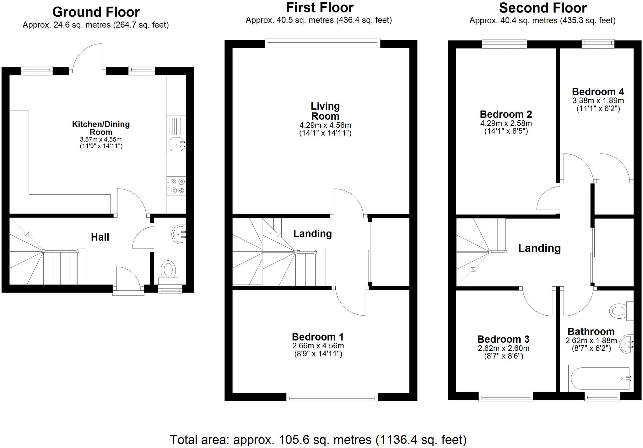 Sheelin Grove, Bletchley, Milton Keynes floorplan